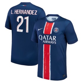 Paris Saint-Germain Lucas Hernandez 21 Hjemmedrakt 2024-25 Kortermet